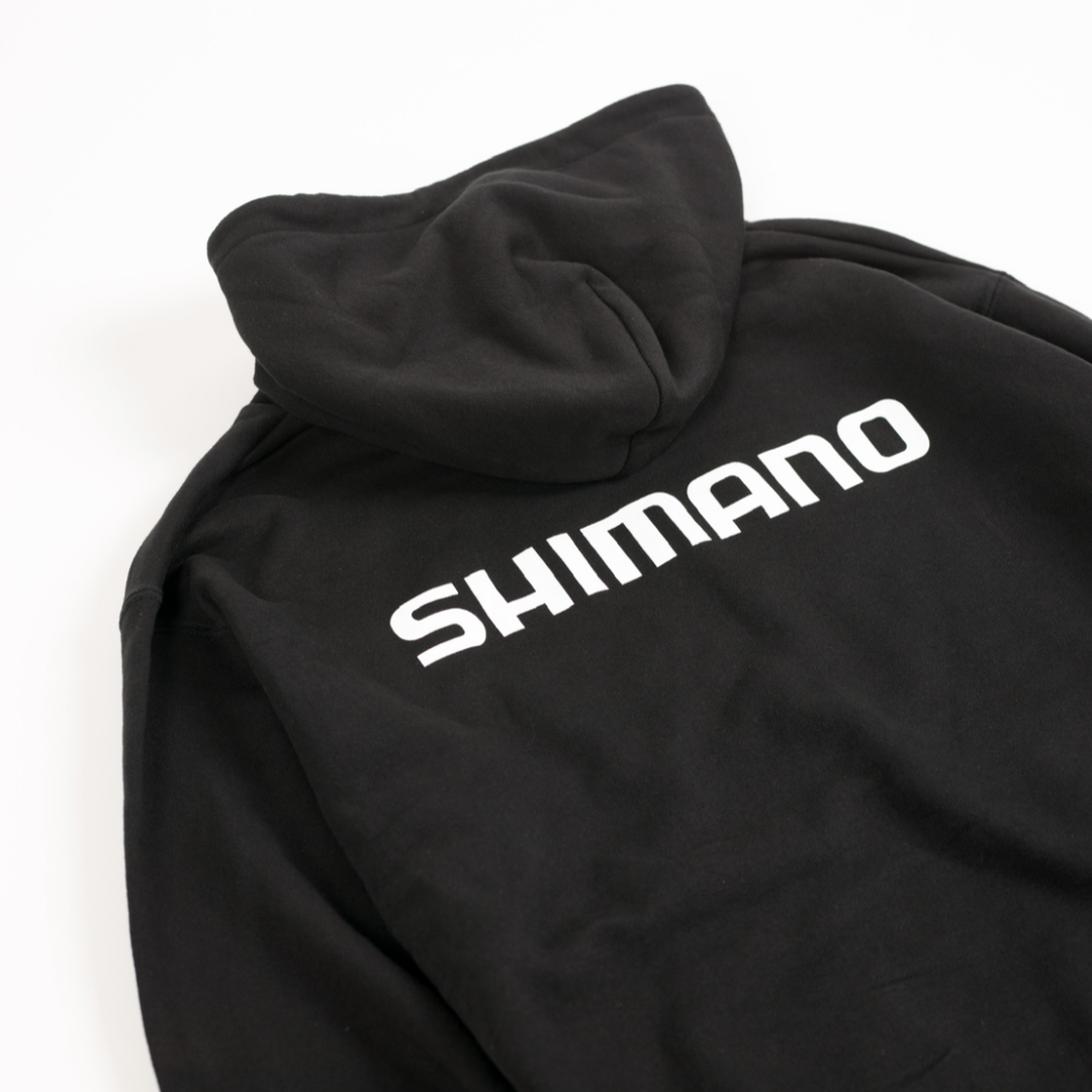 SHIMANO Big Logo Zip-up Hoodie – Black | シマノショップ